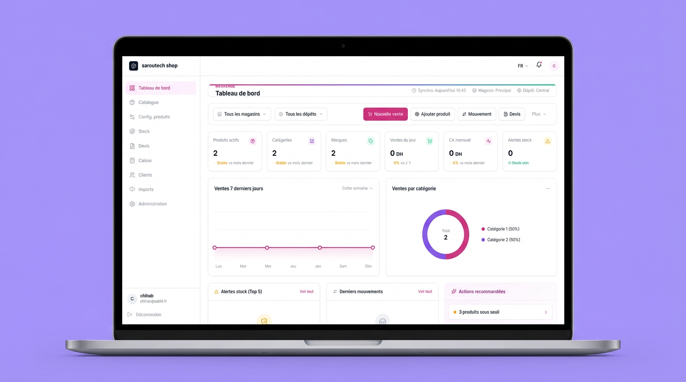 TijartiHub dashboard desktop